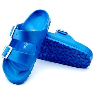 Birkenstock Arizona EVA sandals, 40, scuba blue, new in box